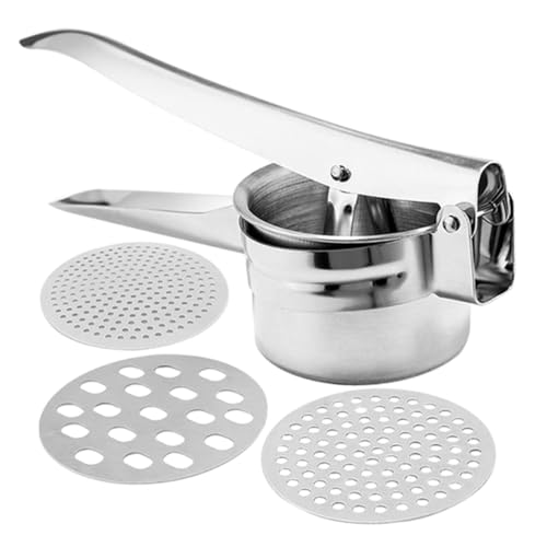 GALPADA Kartoffelpresse aus Edelstahl mit Großem Pressbereich Ergonomischem Griff Manuellem Kartoffelstampfer für Schnelles Pürieren von Kartoffeln Gemüse und Obst für Zuhause und GALPADA Kartoffelpresse aus Edelstahl mit Großem Pressbereich Ergonomischem Griff Manuellem Kartoffelstampfer für Schnelles Pürieren von Kartoffeln Gemüse und Obst für Zuhause und von GALPADA