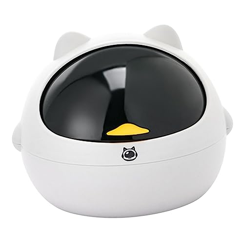 GALPADA Kawaii Space Cat Tischabfalleimer mit Deckel Dekorativer Mülleimer für Büro Schlafzimmer und Wohnung Mini Abfalleimer für Schreibtisch und Kosmetik GALPADA Kawaii Space Cat Tischabfalleimer mit Deckel Dekorativer Mülleimer für Büro Schlafzimmer und Wohnung Mini Abfalleimer für Schreibtisch und Kosmetik von GALPADA