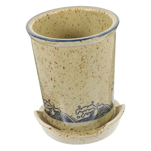 GALPADA Keramik Besteckhalter mit Abtropflöchern Eleganter Küchenutensilienhalter für Löffel Gabeln Essstäbchen Stabiler und Spülmaschinenfester Tischaufbewahrer Modernes Design für GALPADA Keramik Besteckhalter mit Abtropflöchern Eleganter Küchenutensilienhalter für Löffel Gabeln Essstäbchen Stabiler und Spülmaschinenfester Tischaufbewahrer Modernes Design für von GALPADA