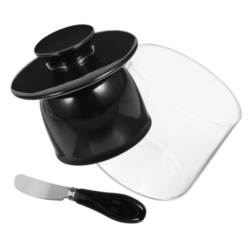 GALPADA Keramik Butterdose mit Aufbewahrungsbehälter und Cutter Rundes Buttergeschirr in Klassischem Design Langlebige Geruchsfreie Küchenbutterbox für Frische Butter und Käse GALPADA Keramik Butterdose mit Aufbewahrungsbehälter und Cutter Rundes Buttergeschirr in Klassischem Design Langlebige Geruchsfreie Küchenbutterbox für Frische Butter und Käse von GALPADA
