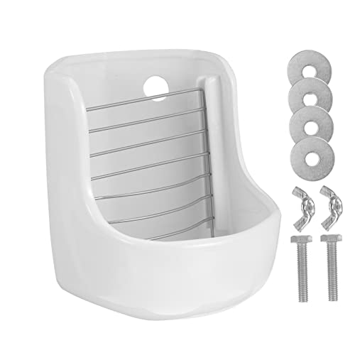 GALPADA Keramik Futternapf für Kleintiere Fest Montierbar Kippsicher Höhenverstellbar Geeignet für Meerschweinchen Kaninchen Chinchillas Langlebig und Einfach Am Käfig zu Befestigen GALPADA Keramik Futternapf für Kleintiere Fest Montierbar Kippsicher Höhenverstellbar Geeignet für Meerschweinchen Kaninchen Chinchillas Langlebig und Einfach Am Käfig zu Befestigen von GALPADA