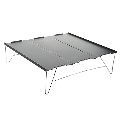 GALPADA Klappbarer Picknicktisch Aluminiumlegierung Leichter Campingtisch für Draußen ohne Werkzeug für Reisen Küche und Garten von GALPADA