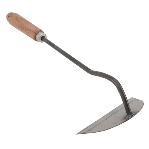 GALPADA Kleine Stahlhacke Mit Holzgriff Handliche Gartenhacke Zum Jäten Graben Und Entfernen Von Robustes Geschmiedetes Hackenwerkzeug Für Effektive Gartenarbeit von GALPADA