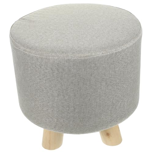 GALPADA Kleiner Stoffhocker mit Stabilem Holzrahmen Leichter Tritthocker und Sitzhocker für Wohnzimmer und Flur Vielseitiger Tragbarer und Pflegeleichter Fußschemel GALPADA Kleiner Stoffhocker mit Stabilem Holzrahmen Leichter Tritthocker und Sitzhocker für Wohnzimmer und Flur Vielseitiger Tragbarer und Pflegeleichter Fußschemel von GALPADA