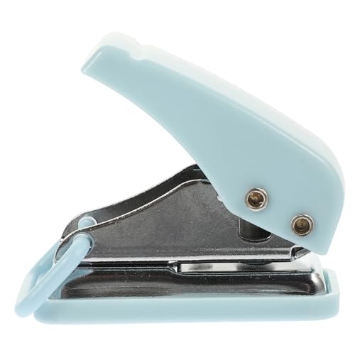 GALPADA Kompakter Mini Hefter Blau Tragbarer Tacker für Büro Schule und Zuhause Ergonomisches Design für mit Anhängering von GALPADA