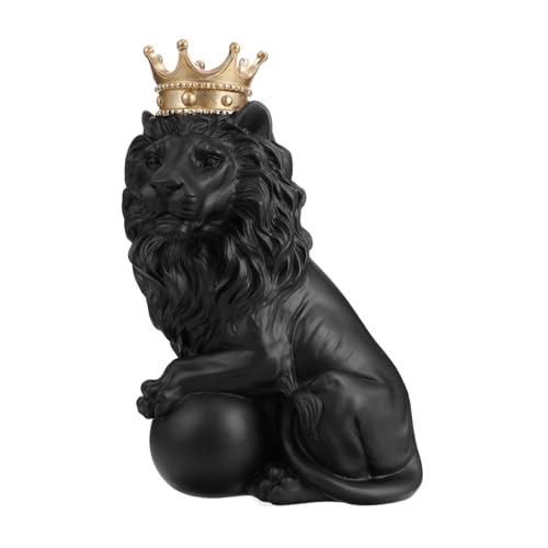 GALPADA Kreative Harz Krone Löwen Figur Stilvolle Nordische Resin Dekoration Feine Handwerkskunst Elegante Wohn Büro Accessoire Geschenkidee für Deko Liebhaber GALPADA Kreative Harz Krone Löwen Figur Stilvolle Nordische Resin Dekoration Feine Handwerkskunst Elegante Wohn Büro Accessoire Geschenkidee für Deko Liebhaber von GALPADA