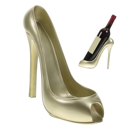 GALPADA Kreatives Weinflaschenregal aus Resin in Hoher Absatz Form Dekorativer Weinhalter für Bar Wohnzimmer und Restaurant Langlebiger Weinflaschenständer mit Feiner Verarbeitung Schmal GALPADA Kreatives Weinflaschenregal aus Resin in Hoher Absatz Form Dekorativer Weinhalter für Bar Wohnzimmer und Restaurant Langlebiger Weinflaschenständer mit Feiner Verarbeitung Schmal von GALPADA