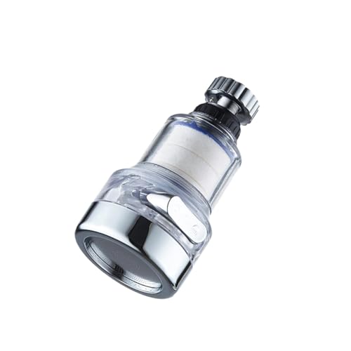 GALPADA Küchen Wasserhahnaufsatz Drehbar Booster Brausekopf mit Filterfunktion Wassersparend Universeller Küchenarmatur Aufsatz für Gemüse und Geschirr von GALPADA