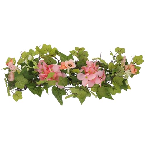 GALPADA Künstliche Hortensien Blumen Kerzenhalter Dekoration Rosa Fake Flower Arrangement für Hochzeit Tischdeko Romantische Blumenverzierung Stilvoll und Sicher für Indoor Outdoor GALPADA Künstliche Hortensien Blumen Kerzenhalter Dekoration Rosa Fake Flower Arrangement für Hochzeit Tischdeko Romantische Blumenverzierung Stilvoll und Sicher für Indoor Outdoor von GALPADA