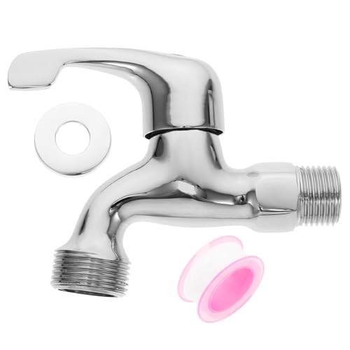 GALPADA Kupfer Waschmaschinen Wasserhahn mit Einzel Auslauf Langlebiger Waschtischhahn für Haushalt Stabile Wassersteuerung Korrosionsbeständiger Bibcock Ersatz für von GALPADA