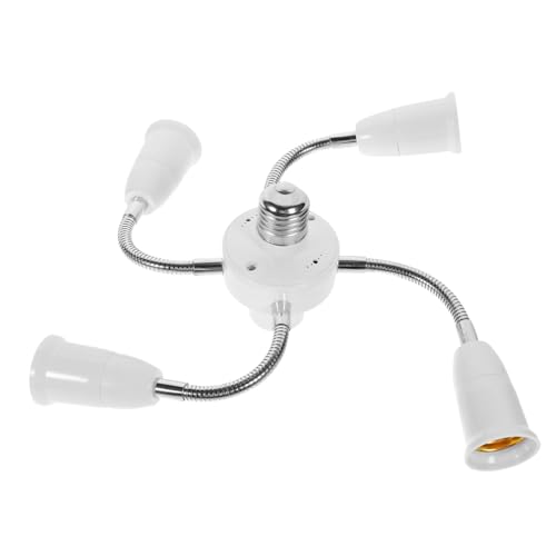 GALPADA Lampenfassung Verteiler Fach Adapter Kunststoff LED Lampensockel Verlängerung Flexibel für DIY Beleuchtung Zuhause Büro von GALPADA