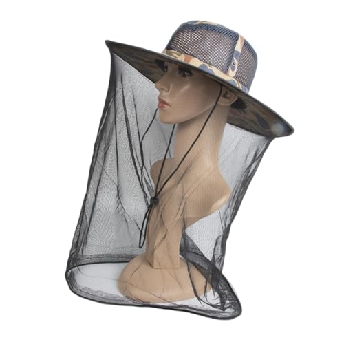 GALPADA Leichter Beekeeping Hat mit Atmungsaktivem Moskitonetz Insektennetz Gesichtsschutz für Angeln Camping Gartenarbeit Schnell Trocknend Wasser Schmutzabweisend Outdoor Schutzhaube von GALPADA
