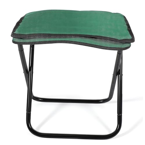 GALPADA Leichter Faltbarer Campinghocker aus Aluminiumlegierung Tragbarer Outdoor Sitz für Angeln Wandern Rucksackreisen Kompakter Ergonomischer und Stabiler Klappstuhl von GALPADA
