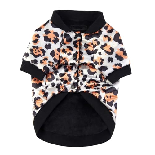 GALPADA Leichter Welpen Wintermantel mit Leopardenmuster Warm Gefütterte Hundeweste für Kleine Hunde Atmungsaktive Weiche Baumwolljacke Lockere Passform für Herbst und Winter GALPADA Leichter Welpen Wintermantel mit Leopardenmuster Warm Gefütterte Hundeweste für Kleine Hunde Atmungsaktive Weiche Baumwolljacke Lockere Passform für Herbst und Winter von GALPADA