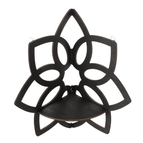 GALPADA Mandala Wandregal aus Naturmaterial Dekoratives Langlebiges Eckregal mit Filigraner Ausgeschnittener Fächerform Einfach Montierbar Stilvolles Wanddekor für Wohnzimmer und GALPADA Mandala Wandregal aus Naturmaterial Dekoratives Langlebiges Eckregal mit Filigraner Ausgeschnittener Fächerform Einfach Montierbar Stilvolles Wanddekor für Wohnzimmer und von GALPADA
