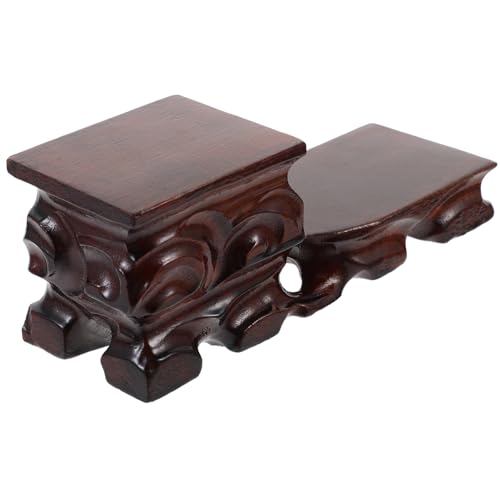 GALPADA Massiver Holz Display Sockel Quadratisch Chinesischer Blumentopfhalter Vielseitiger Teeservice und Dekorationsständer für Zuhause Büro für Vasen Bonsai Buddha und Sammlerstücke GALPADA Massiver Holz Display Sockel Quadratisch Chinesischer Blumentopfhalter Vielseitiger Teeservice und Dekorationsständer für Zuhause Büro für Vasen Bonsai Buddha und Sammlerstücke von GALPADA
