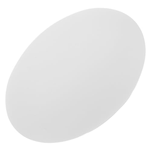 GALPADA Mattweißer Glass Globe Lampenschirm Flach Oval Ersatzglas für Pendelleuchte Deckenleuchte Wandleuchte Modernes Langlebiges Design Einfache Reinigung und Schnelle Montage von GALPADA