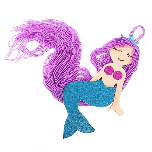 GALPADA Meerjungfrau Hängequaste Haarspangenhalter Meerjungfrau Quastenanhänger Kopfschmuckhalter Haarspangenzubehör Für Wand Decke Fensterrahmen Befestigung Festivaldekoration Gartendekor von GALPADA