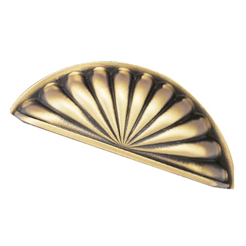 GALPADA Messinggriffe für Schränke Shell design Lochabstand Elegante Möbelgriffe für Küchenschränke und Kleiderschränke Komfortabler Griff Goldfarbene Oberfläche GALPADA Messinggriffe für Schränke Shell design Lochabstand Elegante Möbelgriffe für Küchenschränke und Kleiderschränke Komfortabler Griff Goldfarbene Oberfläche von GALPADA
