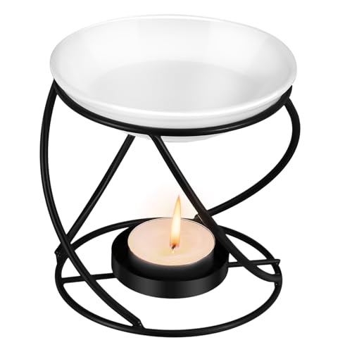 GALPADA Metal Wax Melt Warmer mit Teelicht Aromatherapie Duftöl Diffuser Metall Kompakter Duftlampe Halter für Zuhause und Schlafzimmer Dekoration von GALPADA