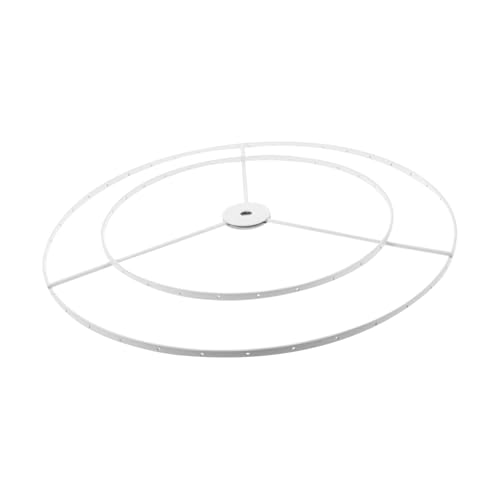 GALPADA Metall Lampenschirm Rahmen Lampenhalter Eisen DIY Lampenschirm Ring Doppelstöckig für Kronleuchter Tischlampe Wohnzimmer von GALPADA