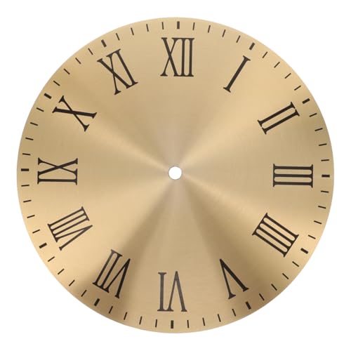 GALPADA Metall Runde Uhr Ersatz DIY Wanduhr Ziffernblatt ohne Logo Langlebiges Aluminium Schlicht Modern für Uhrwerk Ersatzteile von GALPADA