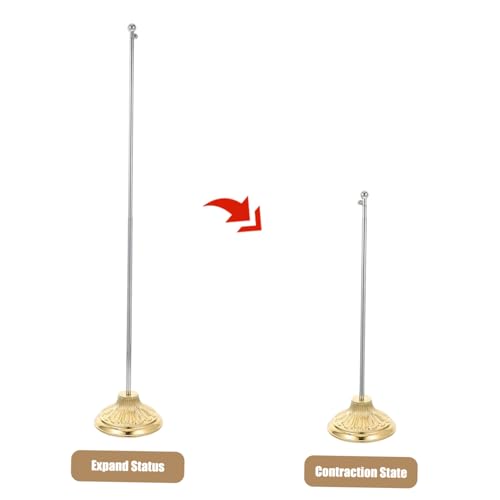 GALPADA Metall Tischflaggenständer Stabiler Flaggenhalter mit Stabilem Sockel Einteiliger Fahnenmast Tragbar und Vielseitig für Büro Konferenzraum und Heimdekoration GALPADA Metall Tischflaggenständer Stabiler Flaggenhalter mit Stabilem Sockel Einteiliger Fahnenmast Tragbar und Vielseitig für Büro Konferenzraum und Heimdekoration von GALPADA