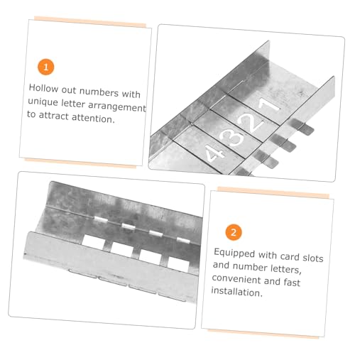 GALPADA Metallic Zahlen Schablonen Stelligem Steckplatz Wiederverwendbar Hohlgeschnitten Präzise Malvorlagen für Wandgestaltung DIY Kunsthandwerk Waschbar und Vielseitig Einsetzbar von GALPADA