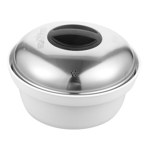 GALPADA Mikrowellen Dampfgarer aus Lebensmittelechtem Edelstahl Multifunktionaler Reiskocher und Gemüsedampfer für Gedämpfte Brötchen Reis und Gemüse mit Praktischen Griffen Geeignet für GALPADA Mikrowellen Dampfgarer aus Lebensmittelechtem Edelstahl Multifunktionaler Reiskocher und Gemüsedampfer für Gedämpfte Brötchen Reis und Gemüse mit Praktischen Griffen Geeignet für von GALPADA