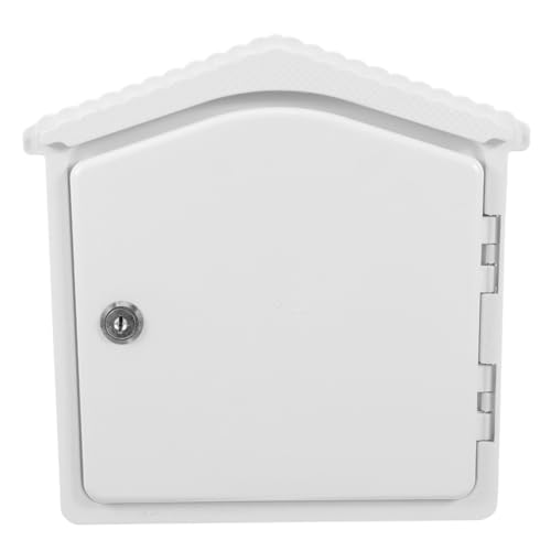 GALPADA Milchbox zum Aufhängen aus Robustem Kunststoff Wetterfester Abschließbarer Außenbriefkasten und Milchflaschenhalter Kompakte Wandmontage Platzsparend für Balkon und Haustür Weiß GALPADA Milchbox zum Aufhängen aus Robustem Kunststoff Wetterfester Abschließbarer Außenbriefkasten und Milchflaschenhalter Kompakte Wandmontage Platzsparend für Balkon und Haustür Weiß von GALPADA