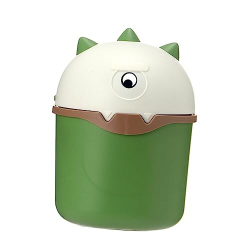 GALPADA Mini Mülleimer mit Deckel Cartoon Flip Abfalleimer für Schreibtisch Süßer Müllbehälter für Büro Badezimmer und Kinderzimmer von GALPADA