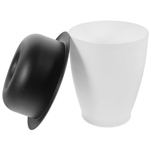 GALPADA Mini Mülleimer mit Hut Design Kompakter Desktop Abfalleimer für Büro und Zuhause Stilvoller Platzsparender Papierkorb Geeignet für Schreibtisch Wohnzimmer Schlafzimmer Praktischer von GALPADA