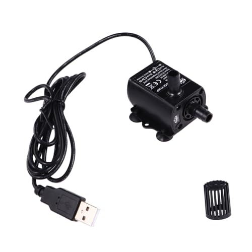 GALPADA Mini USB Wasserpumpe Geräuscharm Bürstenlos Wasserzirkulierend für Aquarium Teich Fischbecken Energieeffizient Sicher mit Halboffenem Laufrad und Guter Isolierung von GALPADA