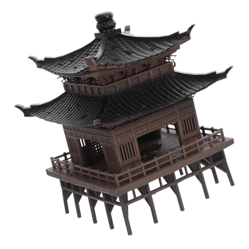 GALPADA Miniatur Pagodenfigur aus Robustem Material Asiatisches Pavillon Modell für Zen-Garten und Mikro-landschaften Kompakte Dekoration für Aquarium Bonsai und Schreibtisch Antike GALPADA Miniatur Pagodenfigur aus Robustem Material Asiatisches Pavillon Modell für Zen-Garten und Mikro-landschaften Kompakte Dekoration für Aquarium Bonsai und Schreibtisch Antike von GALPADA
