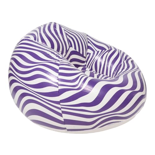 GALPADA Moderner Aufblasbarer Lazy Sofa Chair, Faltbarer Sitzsack Für Outdoor-Camping, Entspannender Sofasessel Für Erwachsene, Leichte Aufblasbare Möbel Für Reisen Und Strand von GALPADA