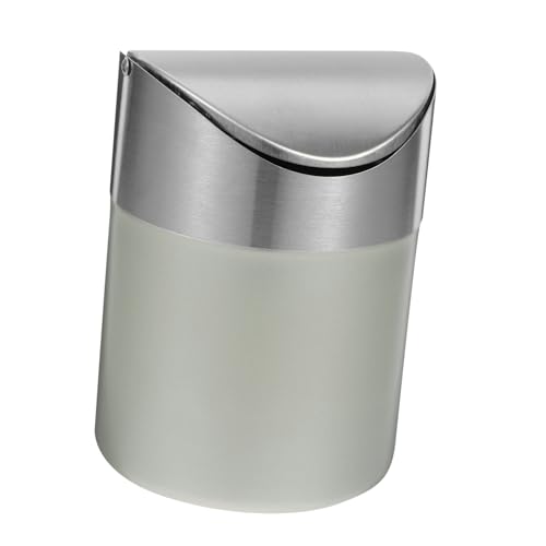 GALPADA Moderner Kleiner Tischmülleimer aus Edelstahl mit Deckel Kompakter Desktop Abfalleimer für Küche Büro Wohnzimmer Geruchsdicht und Leicht zu Reinigen Champagnerfarben GALPADA Moderner Kleiner Tischmülleimer aus Edelstahl mit Deckel Kompakter Desktop Abfalleimer für Küche Büro Wohnzimmer Geruchsdicht und Leicht zu Reinigen Champagnerfarben von GALPADA