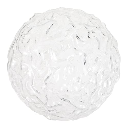GALPADA Moderner Runder Glasschirm für Wandlampen Transparent Langlebig aus Hochwertigem Glas Ersatz Lampenschirm für Wohnzimmer Schlafzimmer Flur Installieren Stilvolles Design von GALPADA