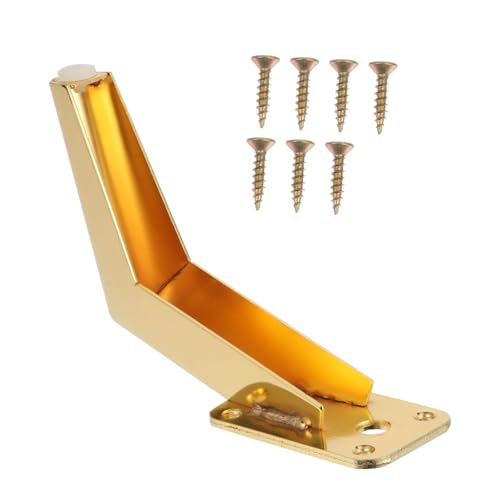 GALPADA Möbelfüße Metall Goldfarbene Möbelbeine Sofa und Bettbeine Stabile Möbelstützen für Schrank Tv Schrank und Couchtisch Innenbereich von GALPADA
