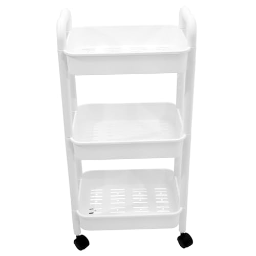 GALPADA Multifunktionaler Rollwagen mit Griff Stufiger Aufbewahrungstrolley für Küche Büro und Badezimmer Bewegliches Regal aus Robustem Material mit Praktischen für Einfachen Transport GALPADA Multifunktionaler Rollwagen mit Griff Stufiger Aufbewahrungstrolley für Küche Büro und Badezimmer Bewegliches Regal aus Robustem Material mit Praktischen für Einfachen Transport von GALPADA