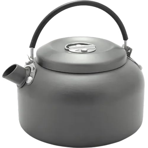 GALPADA Outdoor Camping Wasserkocher Tragbarer Teekessel Aluminiumlegierung mit Verbrühungsgriff für Camping Wandern und Outdoor Aktivitäten von GALPADA