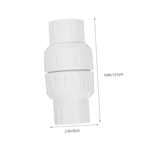 GALPADA PVC Rückschlagventil aus Langlebigem PVC für Wasserrohre Schützt Rohrleitungssystem vor Rückfluss Installieren für Gartenpumpe und Bewässerungssysteme von GALPADA