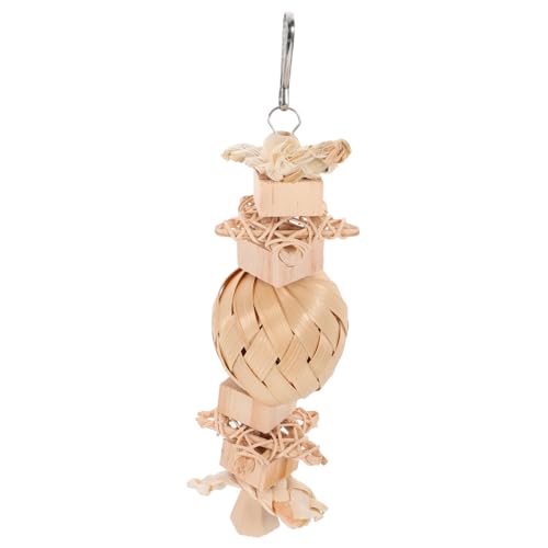 GALPADA Papageien Kauspielzeug aus Robustem Natur Rattan Hängendes Vogelschutzspielzeug für Käfig Fördert Beschäftigung und Fitness Sicheres Material Schadstoffe Dekoratives Design für GALPADA Papageien Kauspielzeug aus Robustem Natur Rattan Hängendes Vogelschutzspielzeug für Käfig Fördert Beschäftigung und Fitness Sicheres Material Schadstoffe Dekoratives Design für von GALPADA