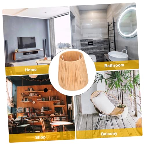 GALPADA Papier Lampenschirm Raffia stroh Lampenschirm für Tischlampe Stehlampe Pendelleuchte Weiches Licht Augenschonend Elegante Leuchtenabdeckung Stilvolle Raumdekoration GALPADA Papier Lampenschirm Raffia stroh Lampenschirm für Tischlampe Stehlampe Pendelleuchte Weiches Licht Augenschonend Elegante Leuchtenabdeckung Stilvolle Raumdekoration von GALPADA