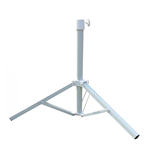 GALPADA Parasol Stand Hochwertigem Eisen Stabiler Sonnenschirmständer für Strand und Garten Verstellbare Halterung für Sonnenschirme bis Installieren Dreieckige Bodenform für Stabilität von GALPADA