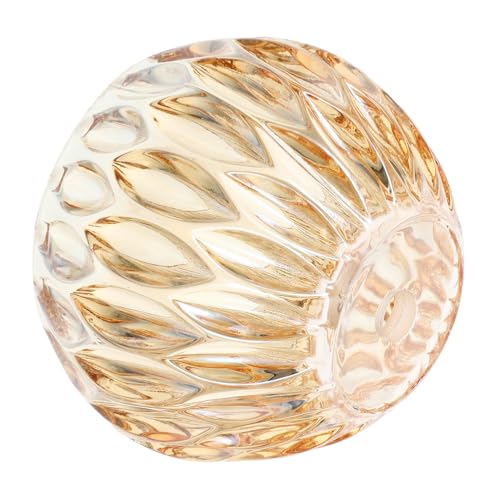 GALPADA Pendelleuchte Glasschirm Vintage Lampenschirm für Tischlampen und Wandleuchten Design Leicht und Kompakt für Verschiedene Anlässe Einfache Montage Pflegeleicht Bernsteinfarbenem von GALPADA