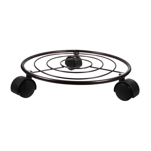 GALPADA Pflanzenständer mit Rädern Rollbarer Pflanzenhalter für Innen und Außen Mobiler Blumenständer mit Stabilem Metallgestell und Praktischem Pflanzuntersetzer für Blumentöpfe und GALPADA Pflanzenständer mit Rädern Rollbarer Pflanzenhalter für Innen und Außen Mobiler Blumenständer mit Stabilem Metallgestell und Praktischem Pflanzuntersetzer für Blumentöpfe und von GALPADA