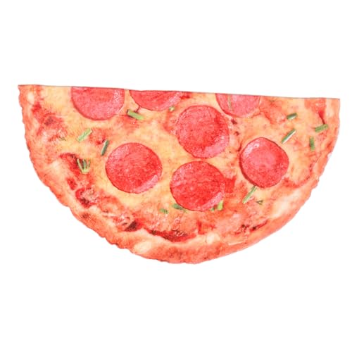 GALPADA Picknickdecke gemütliche Decke picknickmatte Niedliche Decke Mehrzweck-Decke Weiche Decke Fransen-Decke lustige Decke Pizzadecke Jungendecke Runde Decke süße Essensdecke Plüsch von GALPADA