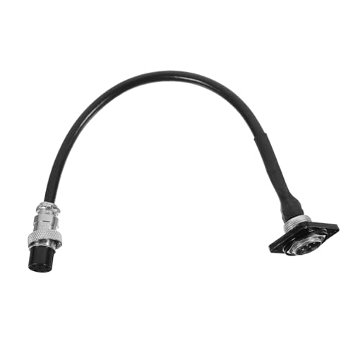 GALPADA Poliges Metall Mikrofon verlängerungskabel mit D förmigem Rundloch Gerader Xlr stecker Buchse Stabile Panel montage Geräuscharm für Konferenzen und Vorträge von GALPADA