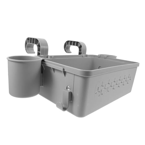 GALPADA Pool Aufbewahrungskorb mit Haken Abnehmbarer Poolrand Hängekorb aus Wetterbeständigem Kunststoff Multifunktional für Handtücher Poolzubehör und Outdoor Organisation Am von GALPADA