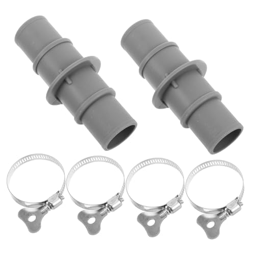 GALPADA Pool Schlauchadapter mit Handklemmen aus langlebigem Material kompatibel mit Saugerschläuchen universeller Poolreiniger Filterpumpenverbinder einfache Installation auslaufsicher von GALPADA